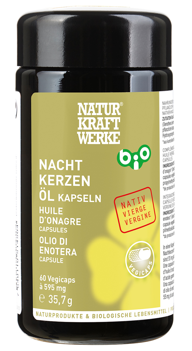 Nachtkerzenöl 60 Vegicaps à 595 mg BIO/kbA
