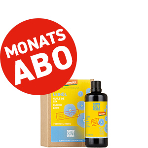 Leinöl nativ 4 x 100 ml Demeter Monatsabo