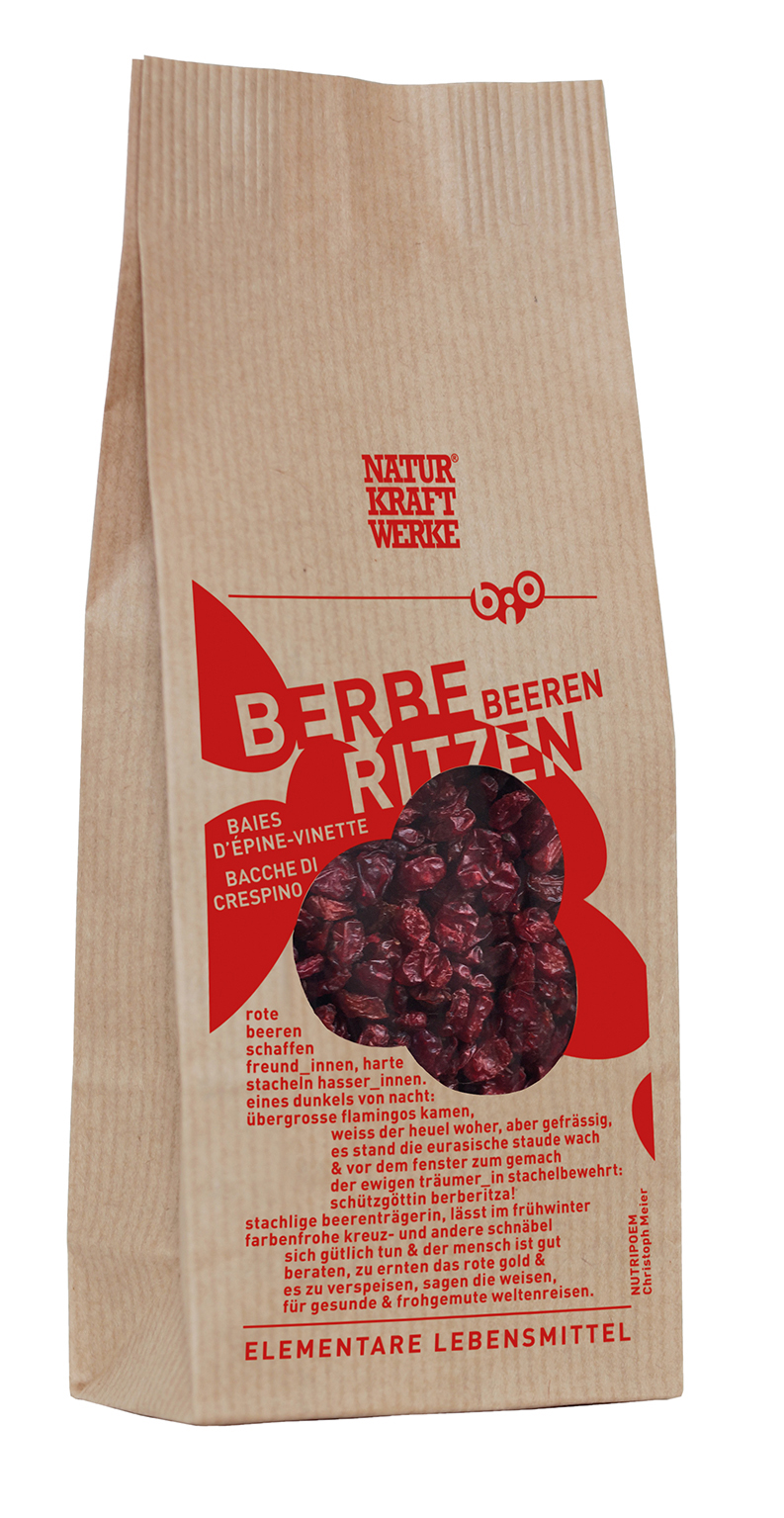 Berberitzen Beeren getrocknet 100 g BIO/kbA