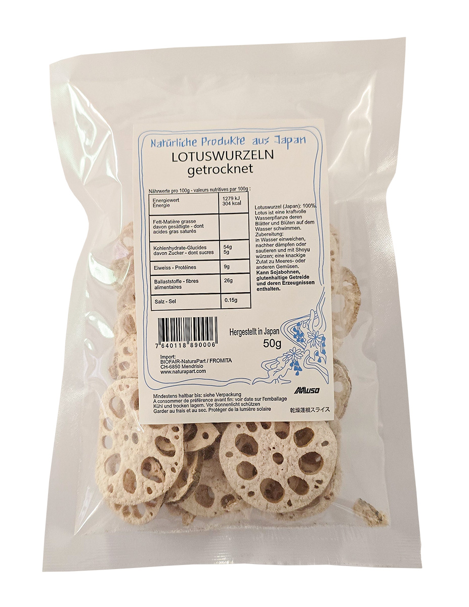 Lotuswurzeln getrocknet 50 g Lotuswurzeln getrocknet 50 g