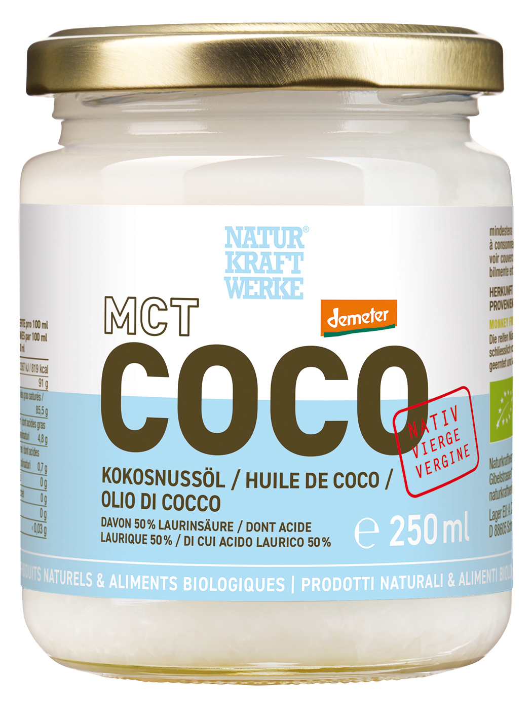 Coco Kokosnussöl nativ 250 ml Demeter