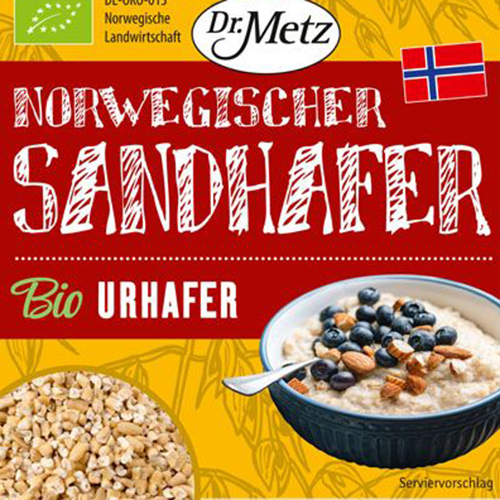 Dr. Metz Norwegischer Sandhafer 500 g BIO/kbA