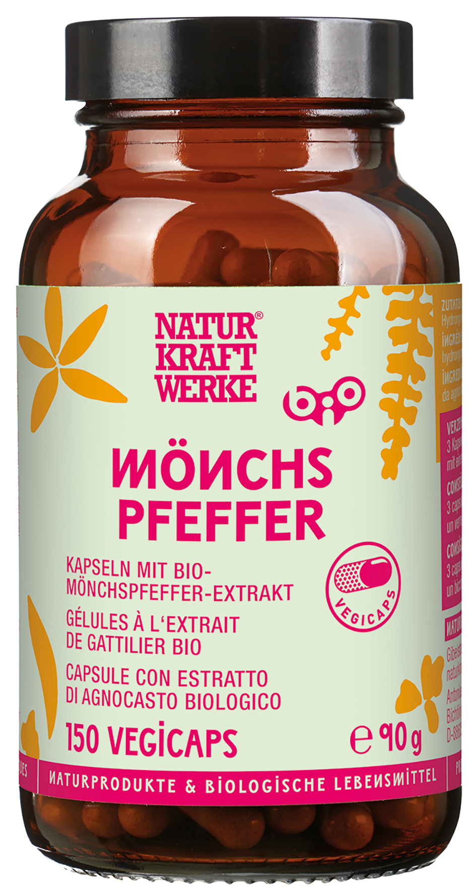 Mönchspfeffer Extrakt Vegicaps 90 g BIO/kbA