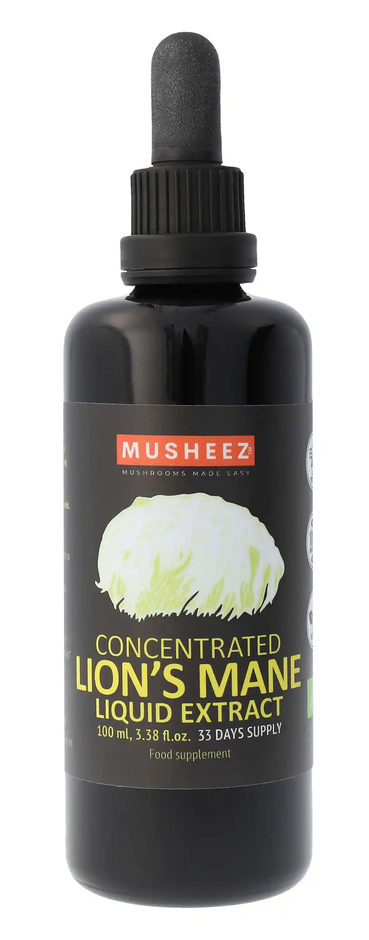 Lion’s Mane / Löwenmähne Vitalpilz, konzentriertes Flüssig-Extrakt 100 ml BIO/kbA