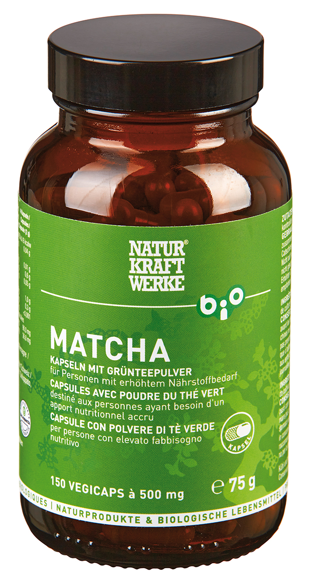 Matcha_Kapseln_75g_150Vegicaps_Aufsicht_RGB