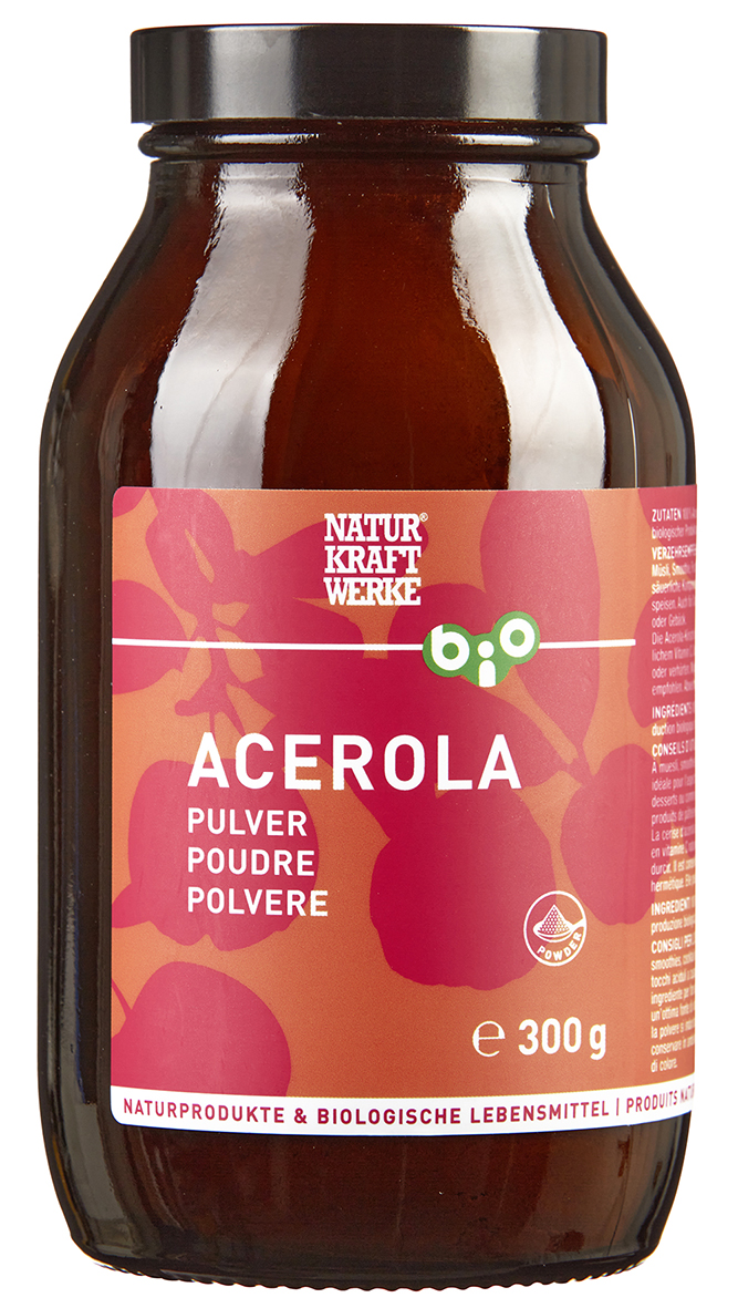 Acerola_Pulver_RGBeQzdqtJkyURea Acerola Pulver 300 g BIO/kbA