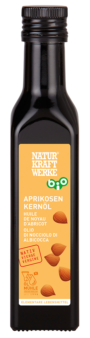 Aprikosenkernoel_Bio_250ml_RGB Aprikosenkernöl nativ 250 ml BIO/kbA