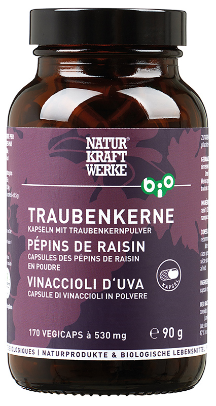 Traubenkerne 170 Vegicaps à 530 mg BIO/kbA