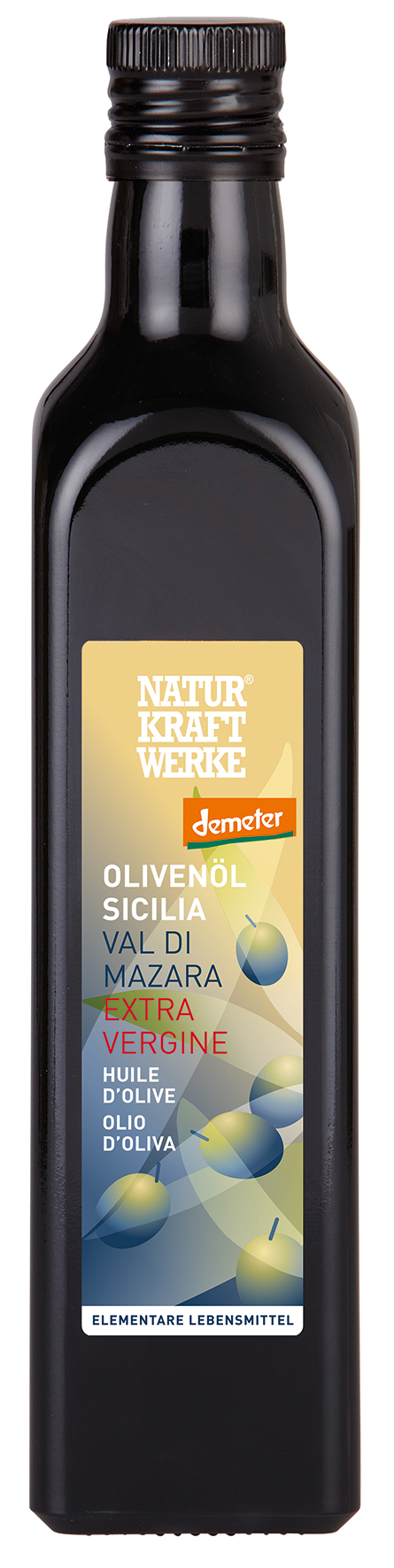 Olivenoel_Sizilien_Demeter_500ml_RGB Olivenöl Sicilia Val di Mazara extra vergine 500 ml Demeter