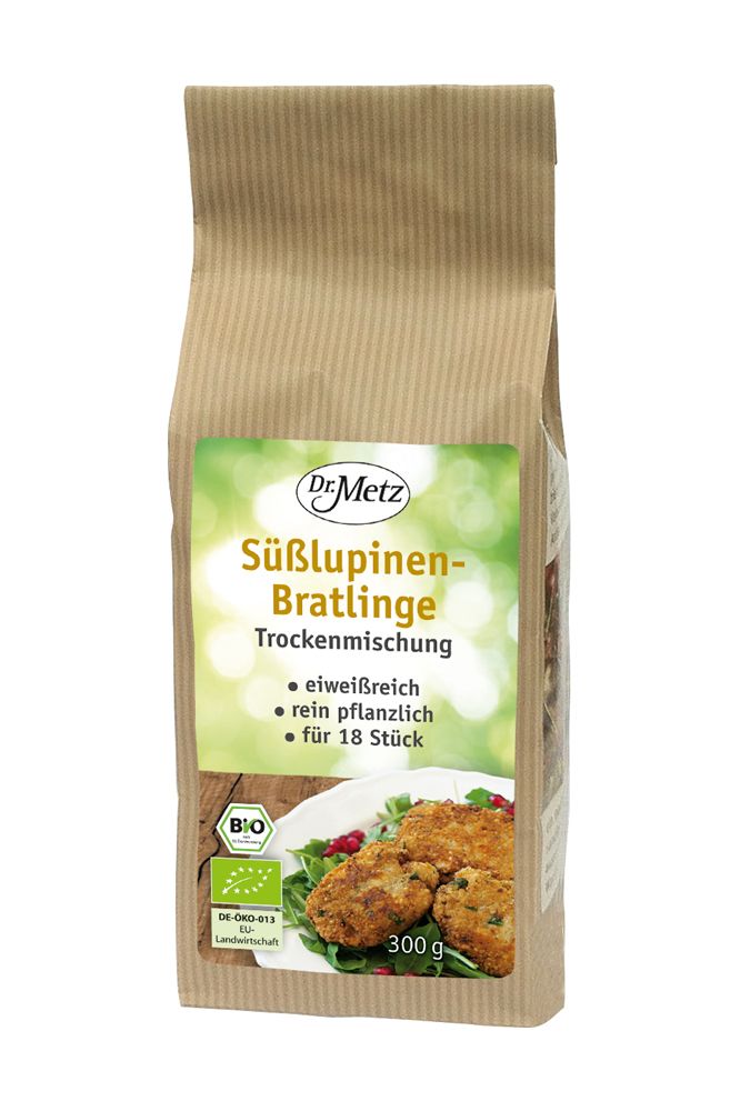 Dr. Metz Süsslupinen-Bratlinge 300 g BIO/kbA