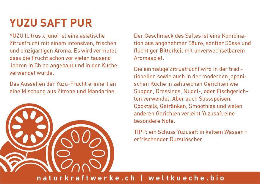 Yuzu Saft 100 ml Bio/kbA