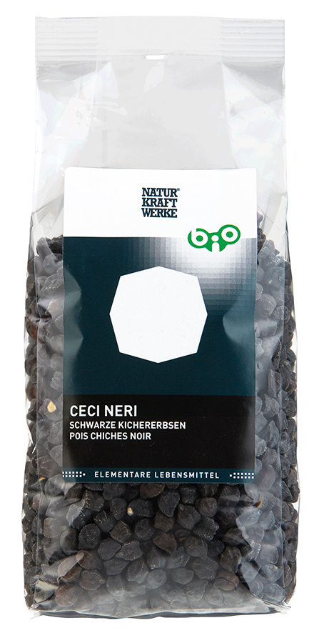 Schwarze Kichererbsen 400 g BIO/kbA