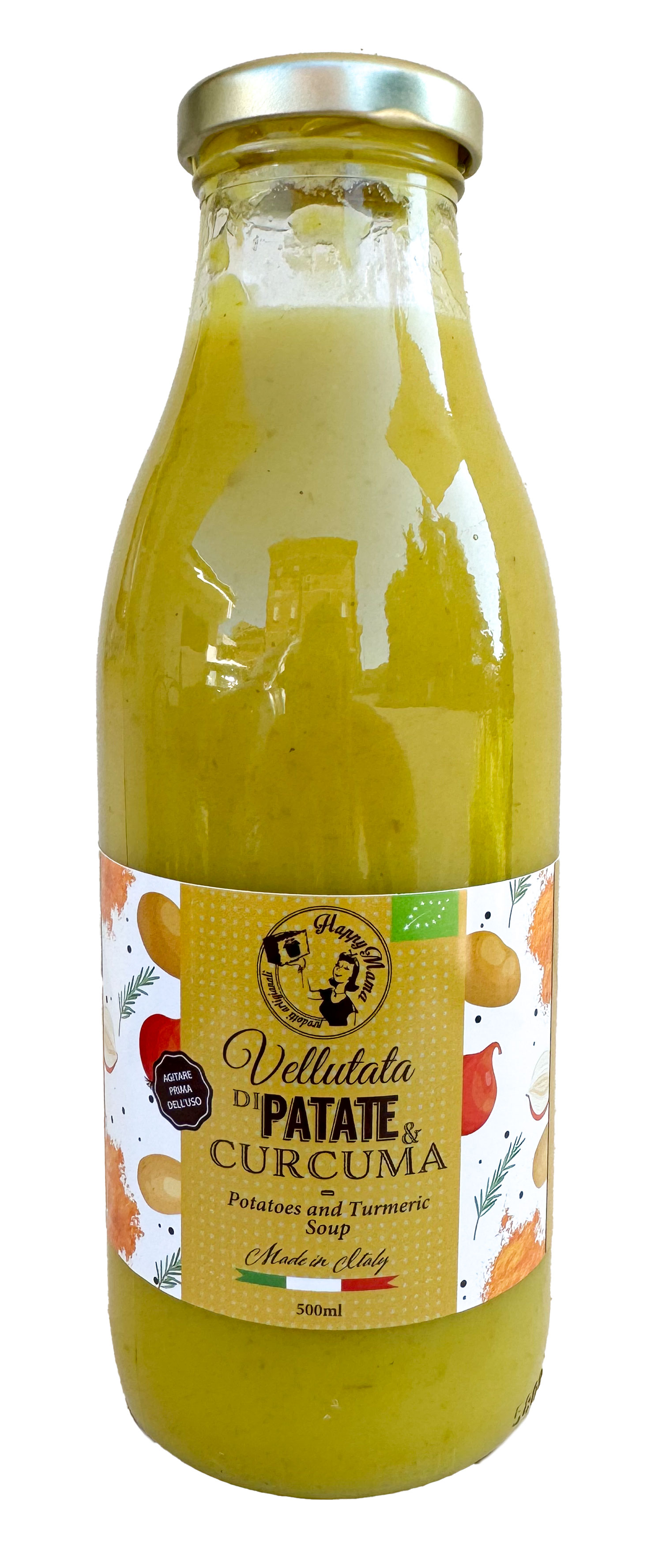 Kartoffeln und Kurkuma Suppe Happy Mama 500 ml BIO/kbA