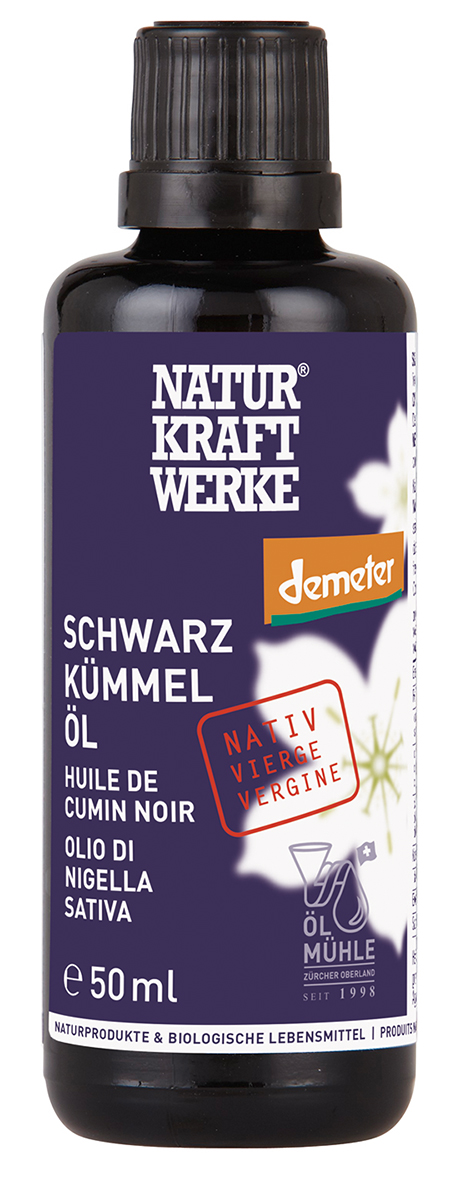 Schwarzkuemmeloel_50ml_RGB Schwarzkümmelöl nativ 50 ml Demeter