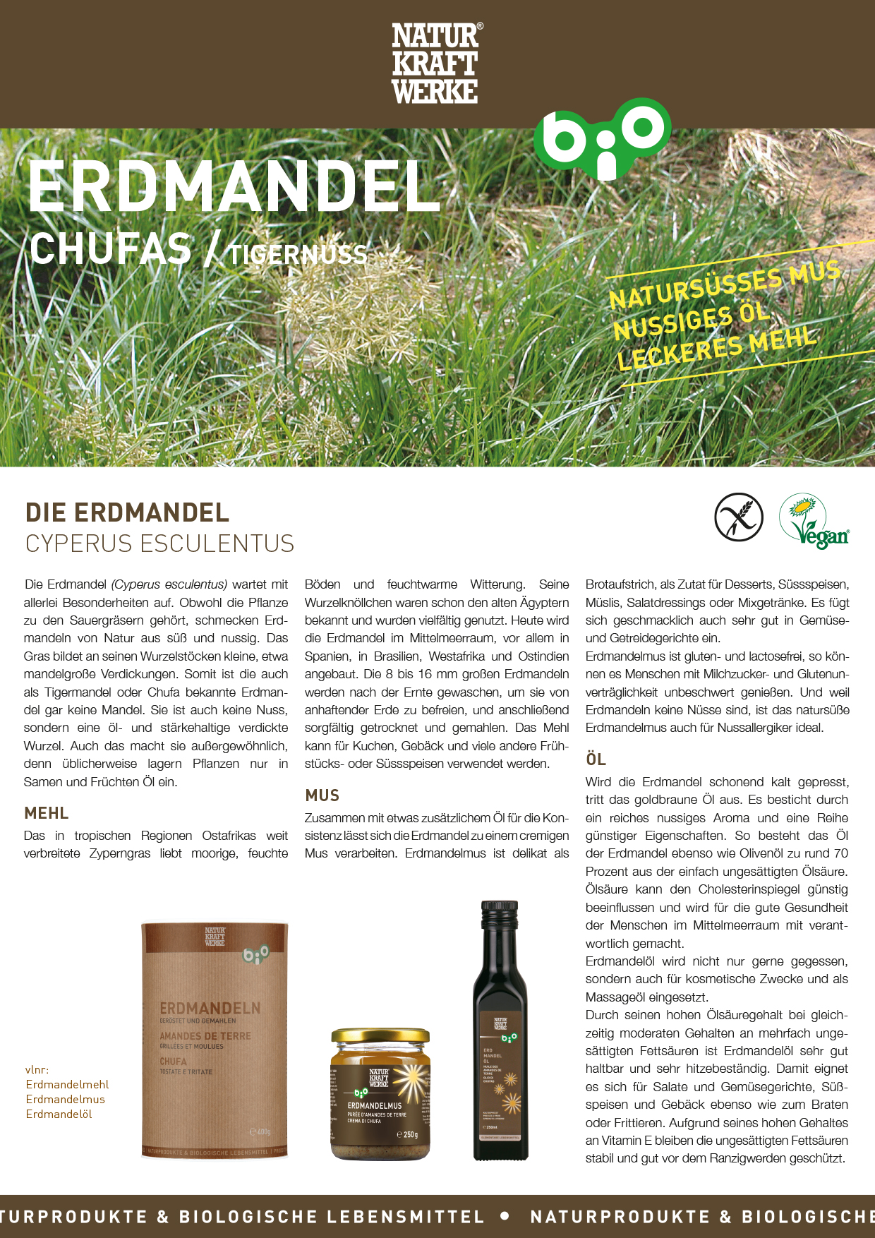 Erdmandel ganz 180 g BIO/kbA