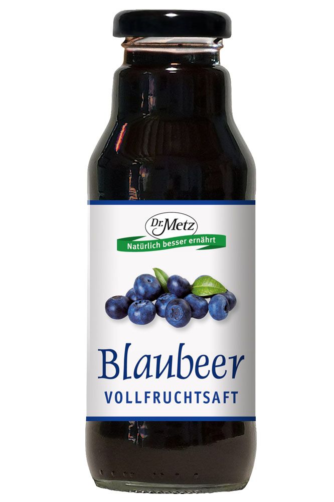 Dr. Metz Blaubeer-Vollfruchtsaft 300 ml aus Wildsammlung