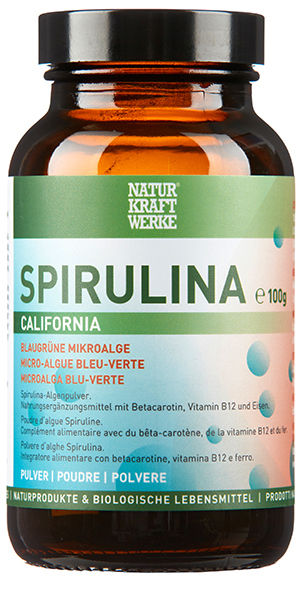 Spirulina_California_Pulver-100g_frontal_RGB Spirulina California 100 g Pulver
