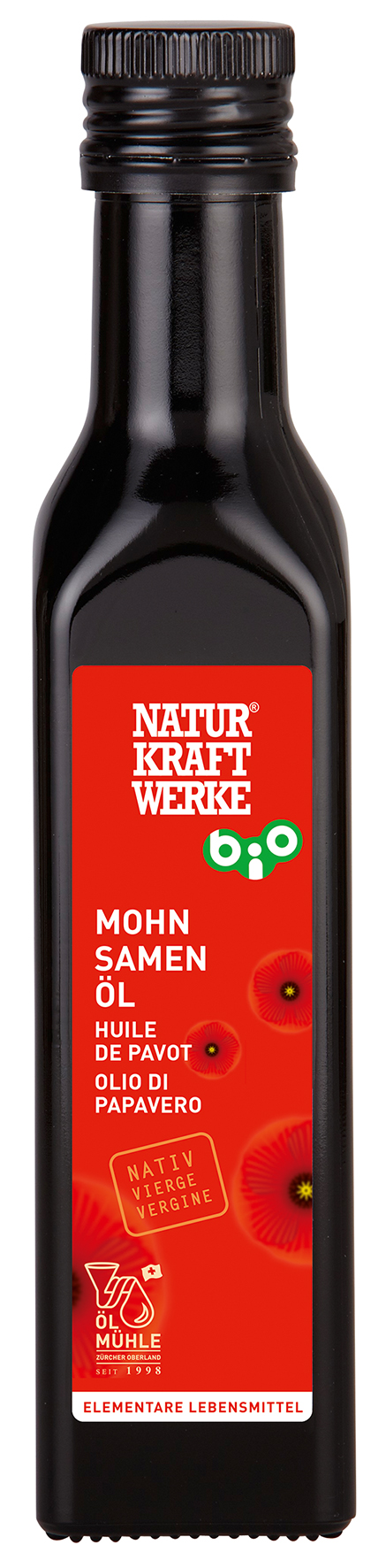 Mohnsamenoel_250ml_RGB Mohnsamenöl nativ 250 ml BIO/kbA